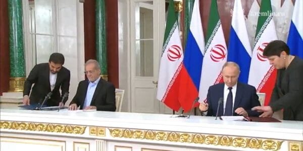 Russia and Iran sign new comprehensive strategic partnership agreement in Moscow