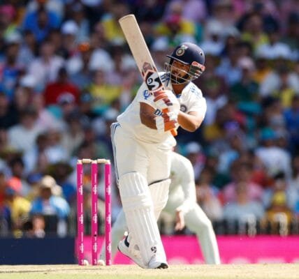 Sydney Test India scored 141 runs for 6 wickets in the second innings by the end of the second day's play