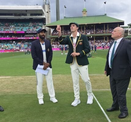 The match between India and Australia continues in the fifth and final cricket test of the Border-Gavaskar Trophy