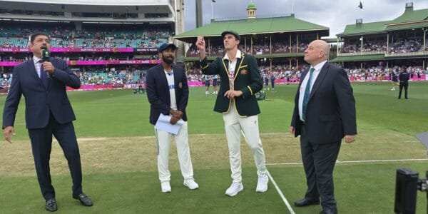 The match between India and Australia continues in the fifth and final cricket test of the Border-Gavaskar Trophy