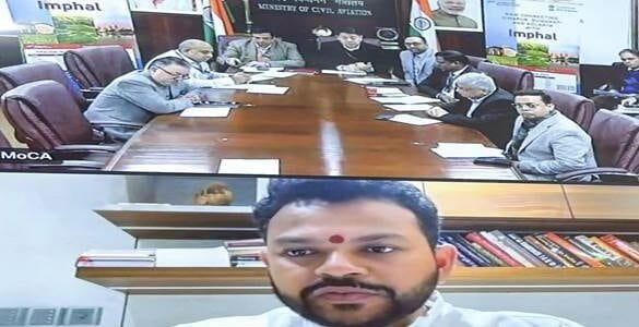 Union Civil Aviation Minister along with Manipur CM flagged off Alliance Air flights on three routes