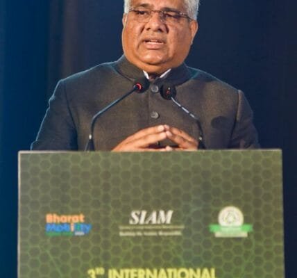 Union Minister Bhupender Yadav addresses the 3rd International Conference of Society of Indian Automobile Manufacturers on Sustainable Circularity in New Delhi