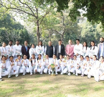 Union Minister Dr. Mansukh Mandaviya felicitated the winning teams of Kho-Kho World Cup 2025