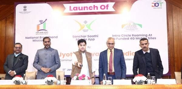 Union Minister Jyotiraditya Scindia launches citizen-centric telecom initiatives, including the launch of Sanchar Saathi mobile app