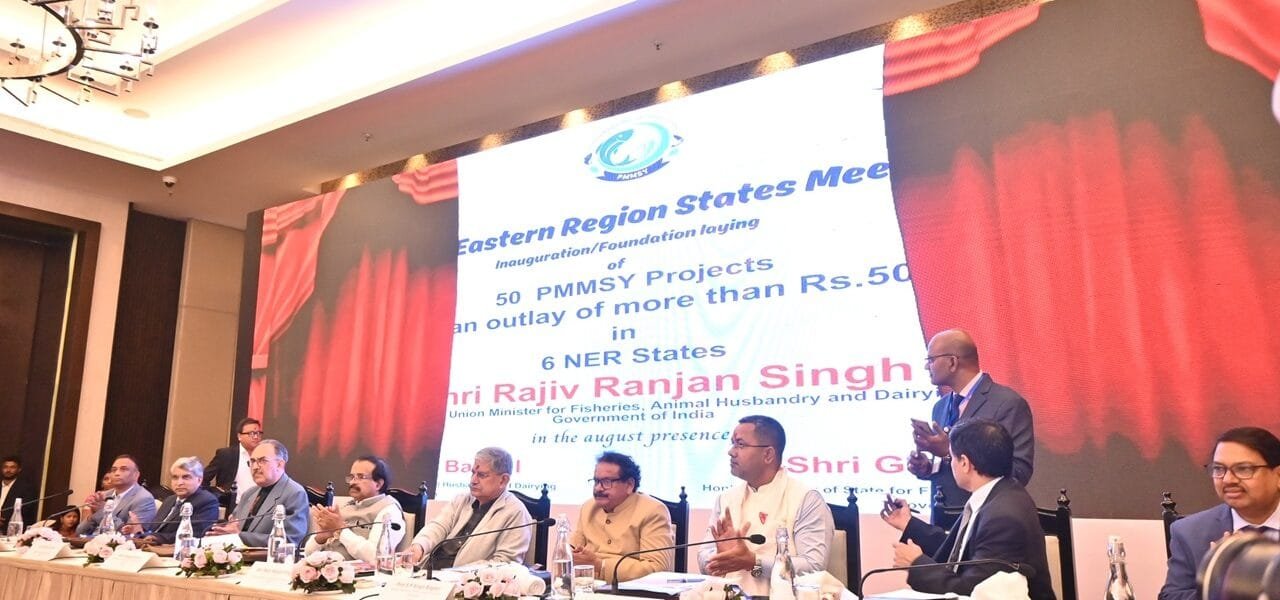 Union Minister Rajiv Ranjan Singh inaugurated and laid the foundation stone of 50 major projects worth Rs 50 crore under the Pradhan Mantri Matsya Sampada Yojana (PMMSY) in Guwahati
