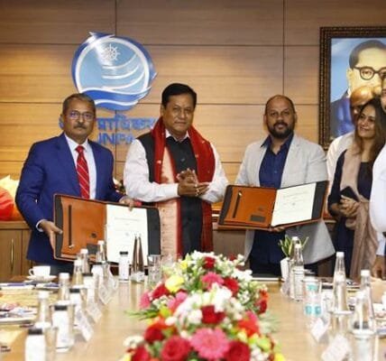 Union Minister Sarbananda Sonowal launches Rs 2,000 crore projects for capacity expansion at Jawaharlal Nehru Port, Mumbai