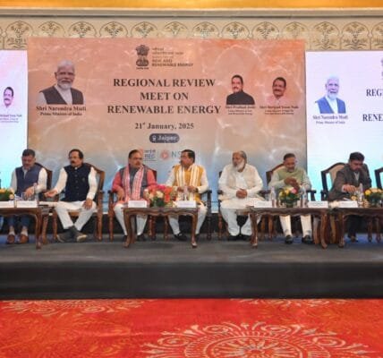 Union Minister for New and Renewable Energy Pralhad Joshi chairs Sectoral Review Meeting on Renewable Energy in Jaipur