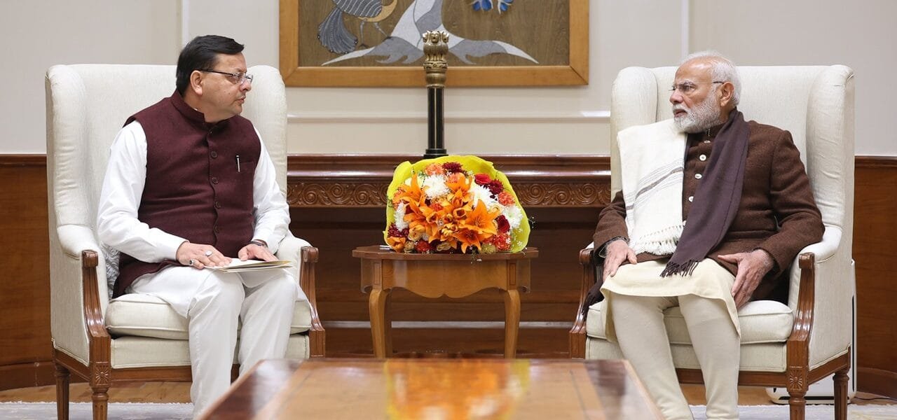 Uttarakhand CM Pushkar Singh Dhami met Prime Minister Modi in New Delhi today