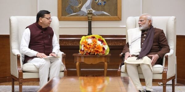 Uttarakhand CM Pushkar Singh Dhami met Prime Minister Modi in New Delhi today