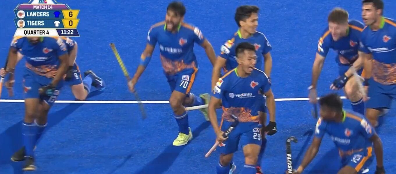 Vedanta Kalinga Lancers beat Shrachiya Rar Bengal Tigers 6-0 in Hockey India League at Rourkela