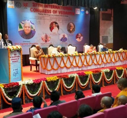 Vice President calls for taking the knowledge of Vedanta from high places to classrooms to ensure that it reaches every citizen of the society