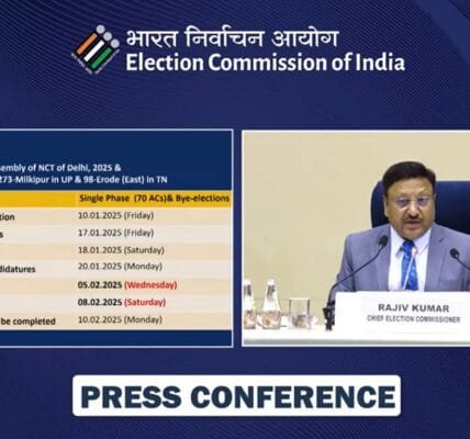 Voting for Delhi Assembly will be held on February 5, counting of votes will be done on February 8
