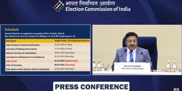 Voting for Delhi Assembly will be held on February 5, counting of votes will be done on February 8