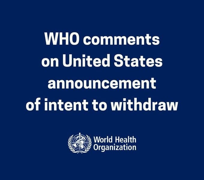 WHO chief Tedros Ghebreyesus reacted to the Trump administration over America's withdrawal from the organization