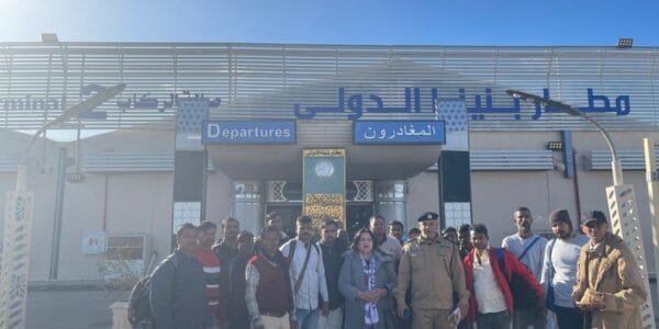 18 Indians are returning home today due to the efforts of the Indian Embassy in Libya