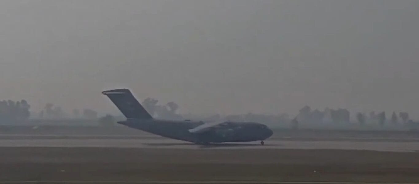 A US plane carrying 104 illegal Indian immigrants arrived at Amritsar airport