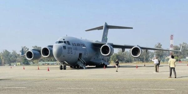 A special flight from the US carrying 116 illegal immigrants arrived at Amritsar International Airport late last night