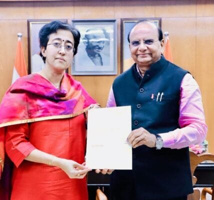 Delhi CM Atishi met the Lieutenant Governor and submitted her resignation