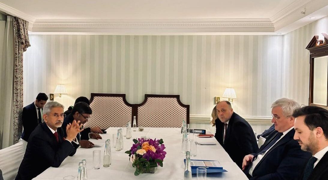 Dr. Jaishankar discusses Ukraine conflict and bilateral cooperation with Ukrainian Foreign Minister on the sidelines of Munich Security Conference in Germany