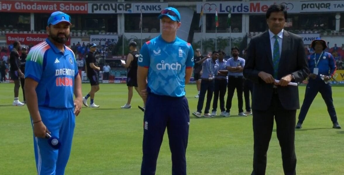 England won the toss and decided to bat first in the 1st ODI of the 3 match series against India