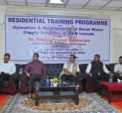 Five Days Training Programme on Operation and Management of Rural Water Supply Schemes in Andaman & Nicobar Islands