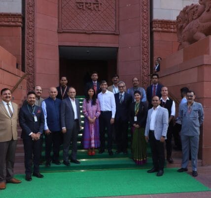 Former British PM Rishi Sunak visited the Parliament House with his family