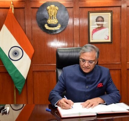 Gyanesh Kumar took charge as the new Chief Election Commissioner at Nirvachan Sadan in New Delhi today