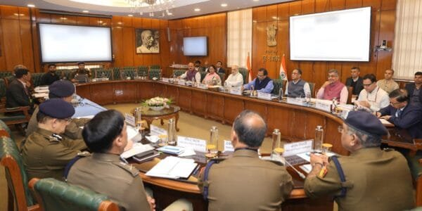 Home Minister Amit Shah today chaired a high-level meeting on law and order and coordination