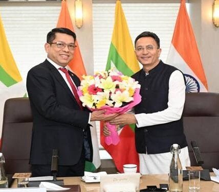 India-Myanmar bilateral meeting Minister of State Jitin Prasada meets counterpart Deputy Minister U Min Min