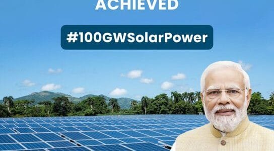 India achieves historic milestone of 100 GW solar power capacity