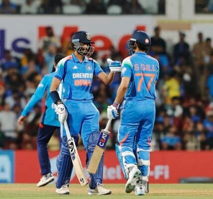 India beat England by four wickets in the first ODI