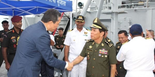 Indian Navy's First Training Squadron departs from Sihanoukville Port, Cambodia