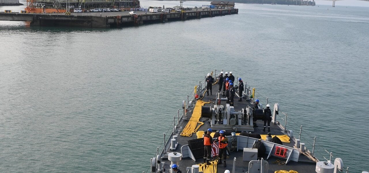 Indian Navy's first training squadron reaches Sihanoukville, Cambodia