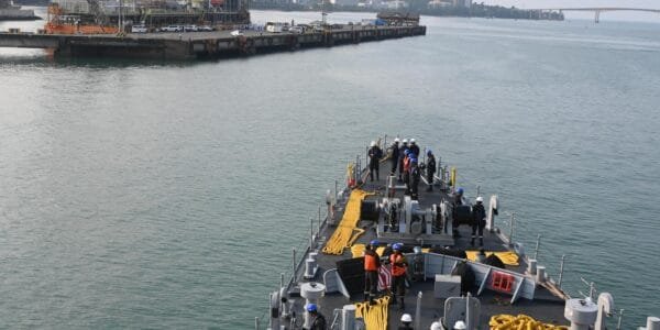 Indian Navy's first training squadron reaches Sihanoukville, Cambodia