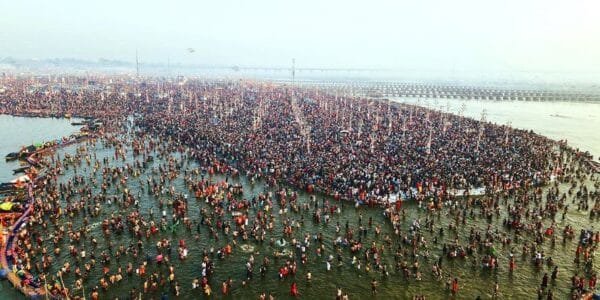 On the occasion of Magh Purnima today, till 12 noon, more than 1.60 crore devotees have taken a holy dip in the Sangam at Prayagraj Maha Kumbh