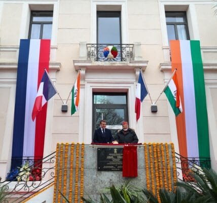 PM Modi and French President Macron jointly inaugurate the first Indian Consulate in Marseille