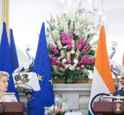 PM Modi holds delegation level talks with European Commission President Ursula von der Leyen in New Delhi