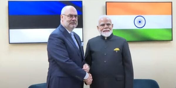 PM Modi meets Estonian President Alar Karis