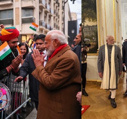 PM Modi received a grand welcome on his arrival in France, will hold talks with President Emmanuel Macron in Paris today