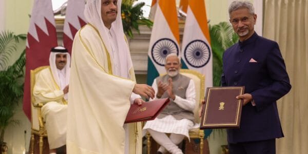 PM Narendra Modi held bilateral talks with Emir of Qatar Sheikh Tamim bin Hamad al-Sani