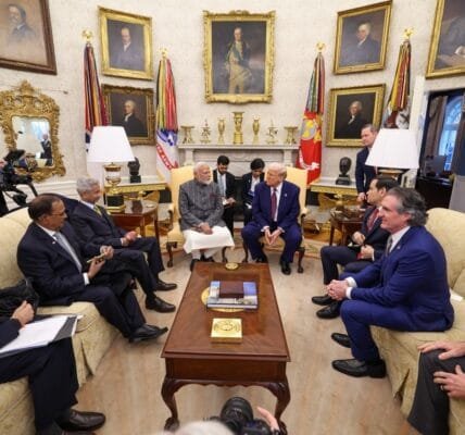 PM Narendra Modi held bilateral talks with US President Donald Trump today