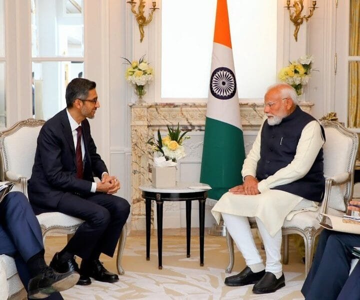 PM Narendra Modi met Google CEO Sundar Pichai