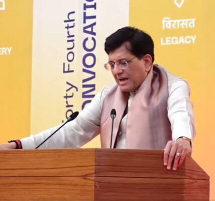 Piyush Goyal addressed the 44th convocation of National Institute of Design (NID), 430 students were awarded degrees