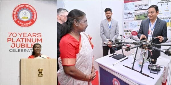 President Draupadi Murmu attended the Platinum Jubilee celebrations of BIT Mesra in Ranchi, Jharkhand today