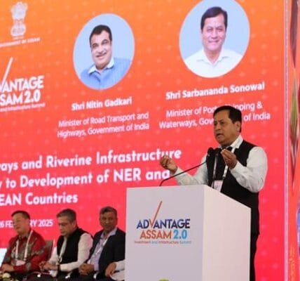 Sarbananda Sonowal launches Rs 4,800 crore scheme to improve Assam's inland waterways in Advantage Assam 2.0