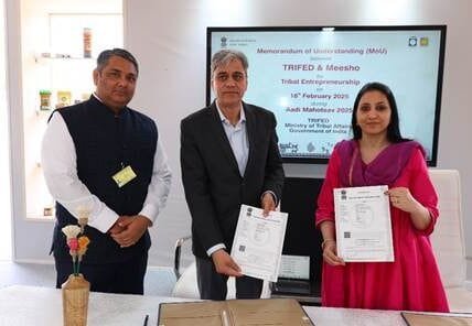 TRIFED signs MoU with Meesho, IFCA and Mahatma Gandhi Institute for Rural Industrialisation