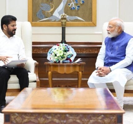 Telangana Chief Minister Revanth Reddy met Prime Minister Narendra Modi today