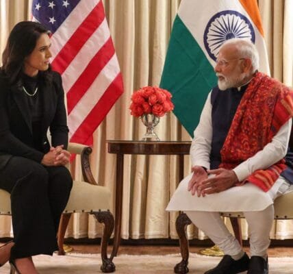 US National Intelligence Director Tulsi Gabbard met PM Narendra Modi today