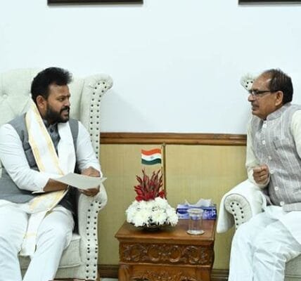 Union Civil Aviation Minister Ram Mohan Naidu met Union Agriculture Minister Shivraj Singh Chouhan