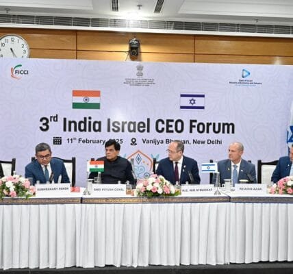 Union Commerce and Industry Minister Piyush Goyal addressed the India-Israel Business Forum organised by CII in New Delhi today
